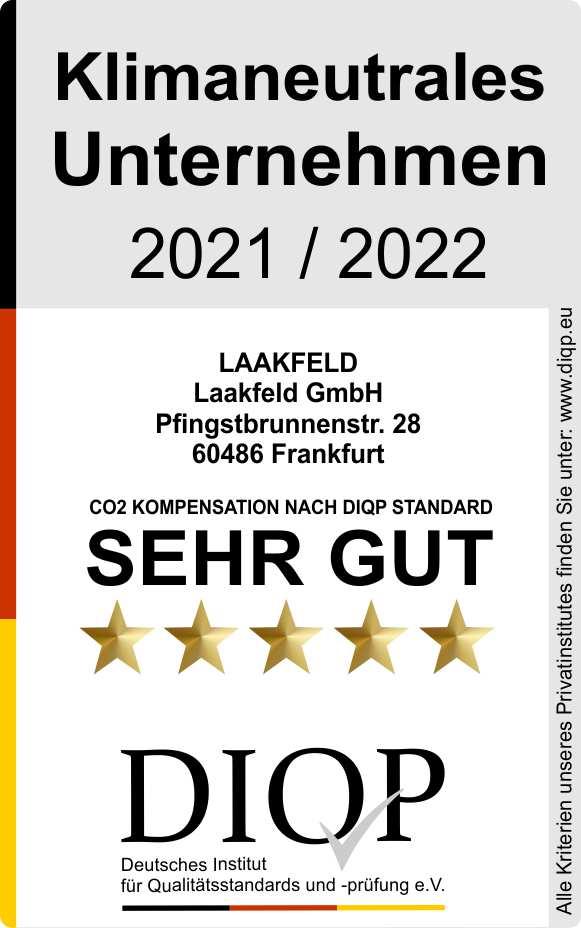 Klimaneutrales Unternehmen LAAKFELD